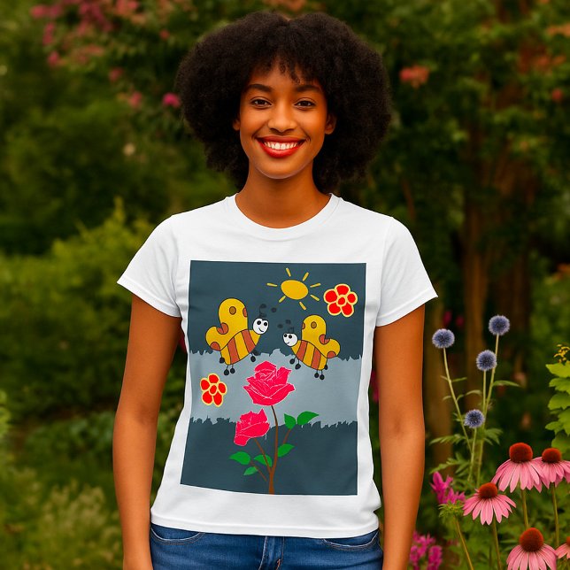 Bin och Ro Blommigt Garden T Shirt (Skapare uppladdad)