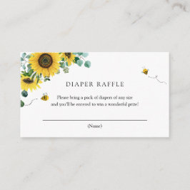 Bin och solblommor Bokar för Baby-inmatningskort Tilläggskort