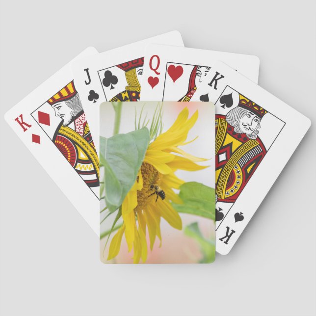 Bin och solros casinokort (Baksidan)