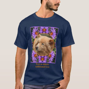 Bin på Aster Flower Ram Skapa ditt eget foto T Shirt
