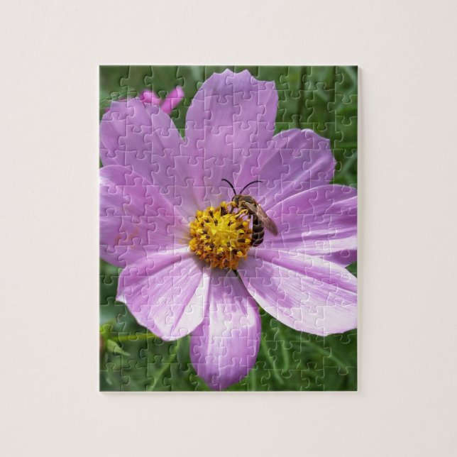 Bin på blomman pussel (Vertikal)