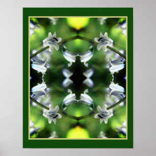 Bin på Bluebell Flower Abstrakt Poster