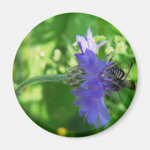 Bin på Button Flower Magnet
