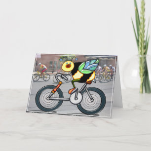 Bin på en bike i Tävling Kort