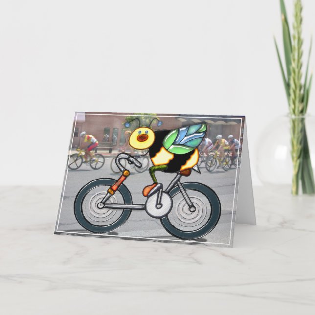 Bin på en bike i Tävling Kort (Framsida)