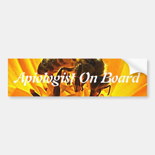 Bin på en blomma bildekal (Framsidan)