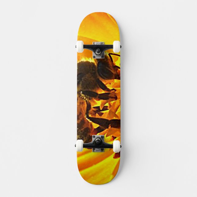 Bin på en blomma mini skateboard bräda 18,5 cm (Framsida)