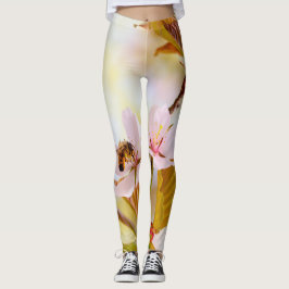 Bin på en körsbärsblomma leggings