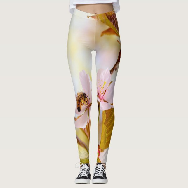 Bin på en körsbärsblomma leggings (Framsida)