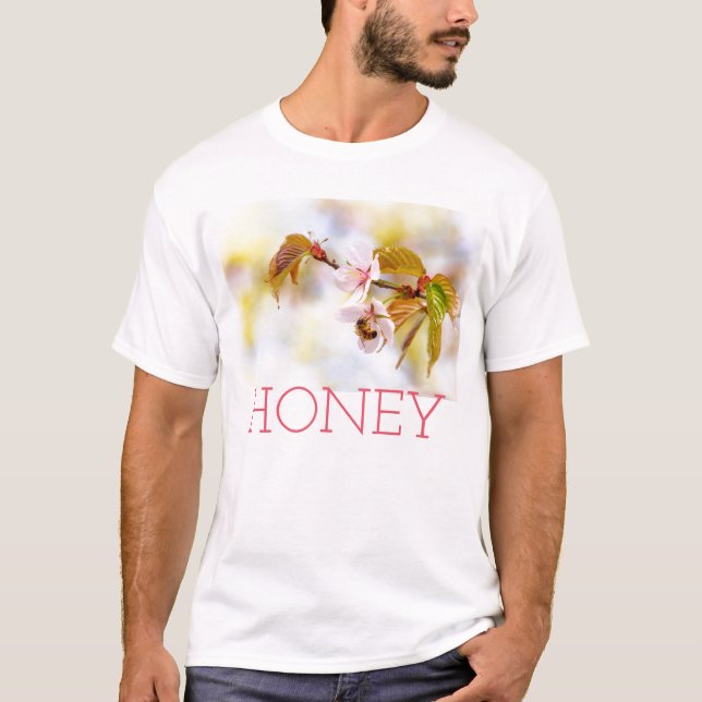 Bin på en körsbärsblomma t-shirt (Framsida)