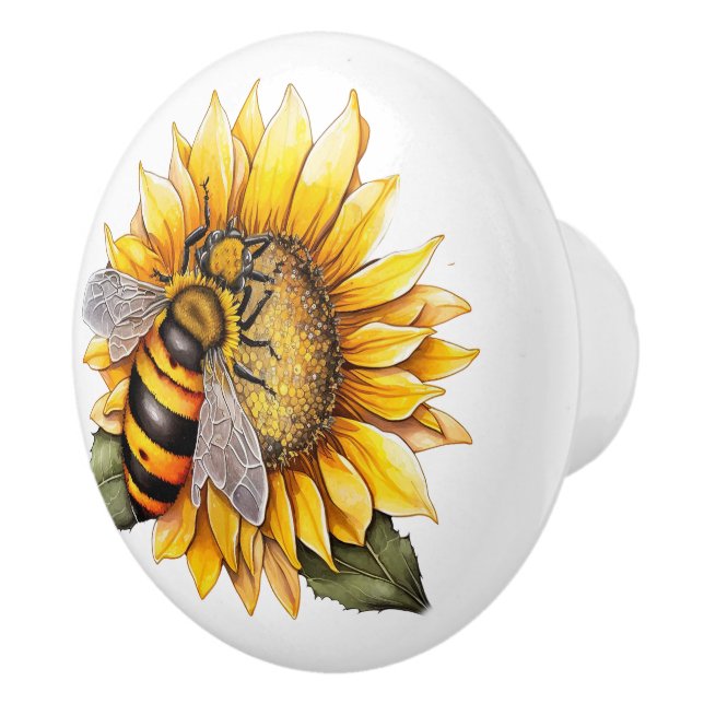 Bin på en solros knopp (Höger)