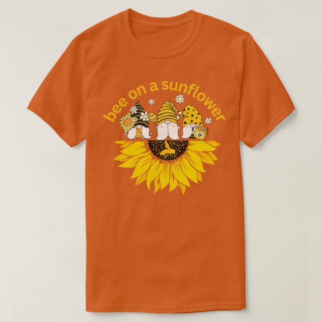 Bin på en solrosa 46 t shirt (Design framsida)