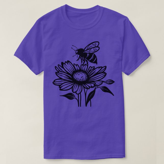 Bin på en solrosgåva 4 t shirt (Design framsida)