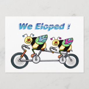 Bin på en Tandem Bike Elope Meddelande