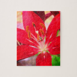 Bin på ett Lily-uppmjukande självbetjäningspussel Pussel