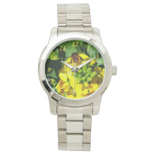 Bin på Gula blommor Armbandsur