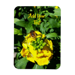 Bin på Gula blommor Magnet