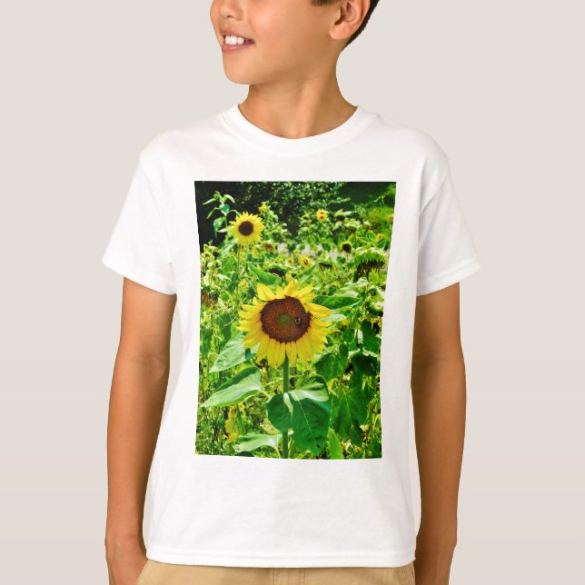 Bin på gult Solros Tee (Framsida)