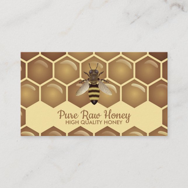 Bin på Honeycomb Apiarist-anläggningen Visitkort (Framsida)