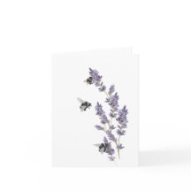 Bin på Lavender Flowers Note Card