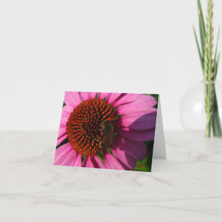 Bin på Lila Flower Tack Kort