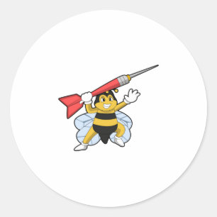 Bin på mörka med Dart.PNG Runt Klistermärke