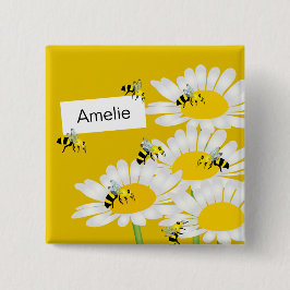 Bin på nedre kvadratisk knapp - Gultens bakgrund