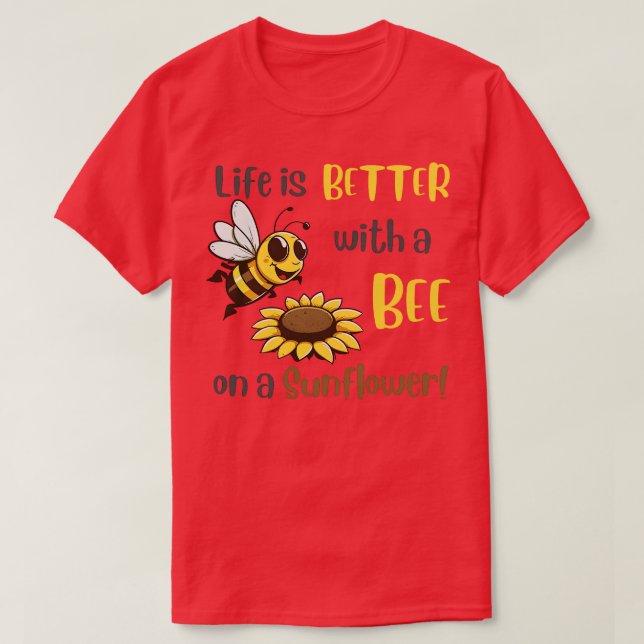 Bin på solros 68 t shirt (Design framsida)