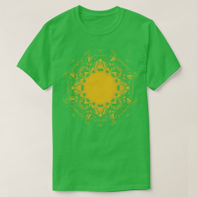 Bin på solrosa 1 t shirt (Design framsida)
