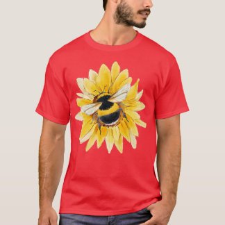 Bin på solrosa 4 t shirt