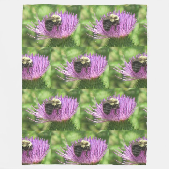 Bin på Thistle Fleece Blanket (Framsidan)