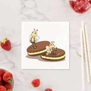 Bin på två Pappra blöjor från biscurer Pappersservett