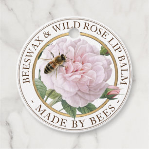 Bin Rosa Vild Ro Bläddra, , Märkre Gåvor Etiketter