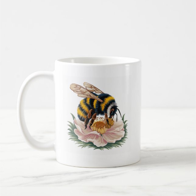 Bin samlar pollen kaffemugg (Vänster)