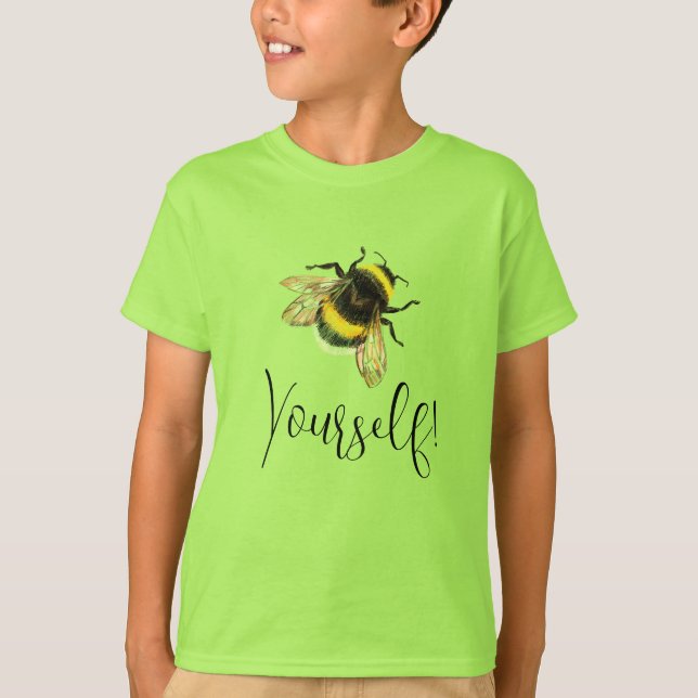 Bin själv, humlor t shirt (Framsida)