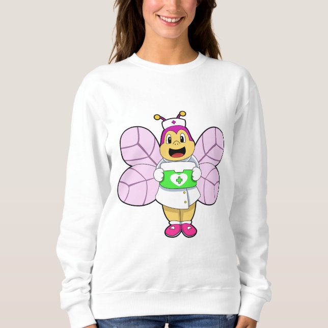 Bin som sjuksköterska med första gång t shirt (Framsida)
