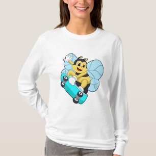 Bin som Skater med Skateboard T Shirt
