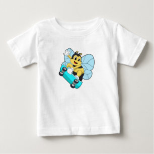 Bin som Skater med Skateboard T Shirt