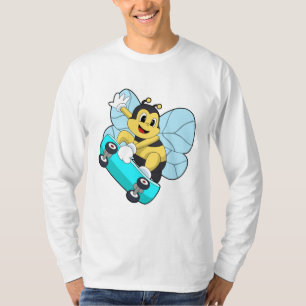 Bin som Skater med Skateboard T Shirt