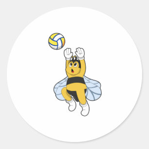 Bin vid Volleyball Sports Runt Klistermärke