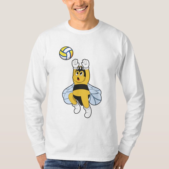 Bin vid Volleyball Sports T Shirt (Framsida)
