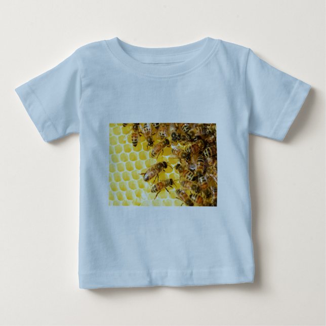 Bina Binas Bihåla Honung Kaka Söt Efterrätt Gul T Shirt (Framsida)