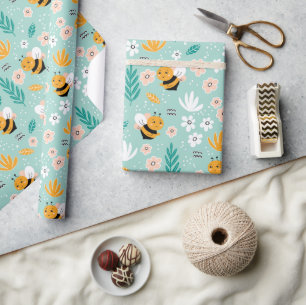 Bina Blommor Löv  Presentpapper