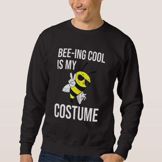 Bina Kald Är Min Kostym Binär Biskötsel Halloween Lång Ärmad Tröja (Framsida)