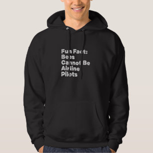 Bina Kan Inte Vara Flygplanspiloter Djur Puns Hum Hoodie