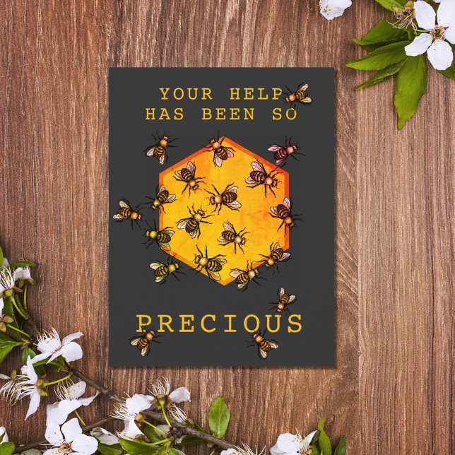 Bina Modern Svart Anpassningsbar Tack Vykort (Skapare uppladdad)