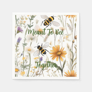 Bina Och Vildblommorna Är Menade Att Vara Tillsamm Pappersservett
