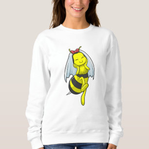Bina som brud på bröllop med slöja t shirt