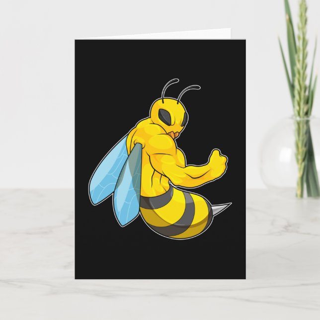 Bina som kroppsbyggare kort (Framsida)