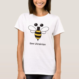 Bina Ukrainsk Söt Minimalistisk Bina Dam-T-Shirt T Shirt